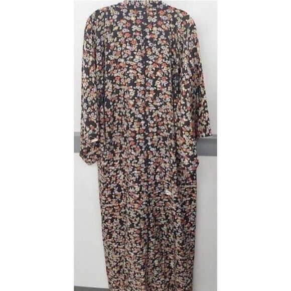 Japanese Women's Traditional YUKATA KIMONO JAPAN Blue Floral - Picture 2 of 5